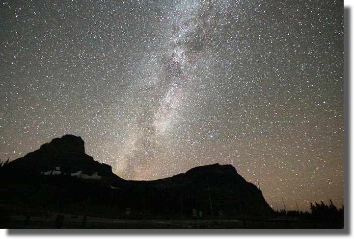 The Milky Way Over Logan Pass