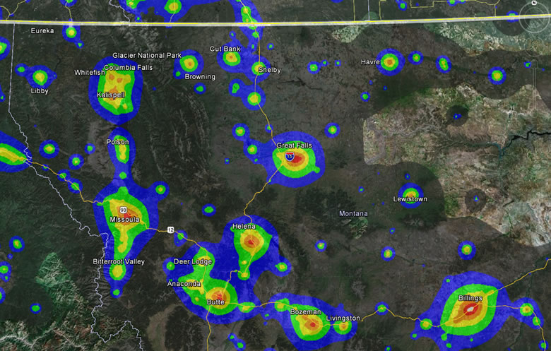 Light Pollution in Montana